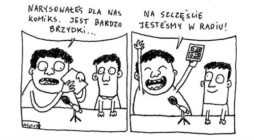 Komiks Tomasza Pastuszki narysowany specjalnie dla Czwórki