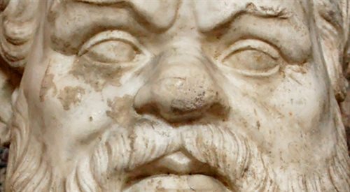 Sokrates, frag. rzeźb (ze zb. Muzeum Watykańskiego)