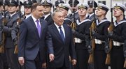 Prezydent Andrzej Duda wita prezydenta Kazachstanu Nursułtana Nazarbajewa - Pałac Prezydencki 