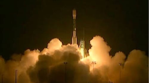Start rakiety Delta II z satelitą SMAP na pokładzie