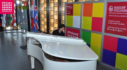 Łukasz Byrdy w Pawilonie Polski na EXPO 2015