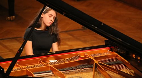 Włoska pianistka Michelle Candotti podczas I etapu eliminacji Konkursu Chopinowskiego