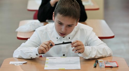 Sprawdzian szóstoklasistów w szkole podstawowej nr 21 w Gorzowie Wielkopolskim