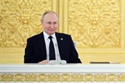 Posiedzenie Rady Najwyższej Państwa Związkowego Rosji i Białorusi, 6 kwietnia 2023 roku. Nz. premier Michaił Miszustin i białoruski premier Raman Haławczenka