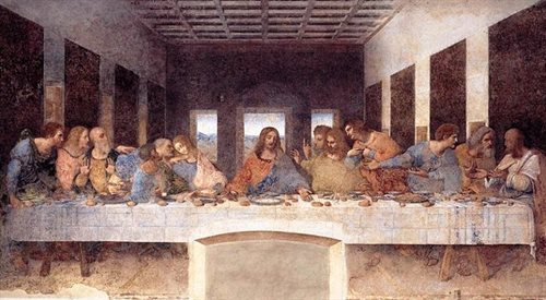 Ostatnia Wieczerza  malowidło ścienne Leonarda da Vinci, wykonane w refektarzu klasztoru przy Santa Maria delle Grazie w Mediolanie