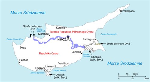 Mapa Cypru