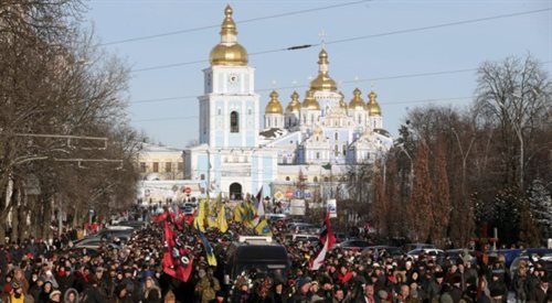 Msza żałobna za Białorusina zabitego w Kijowie