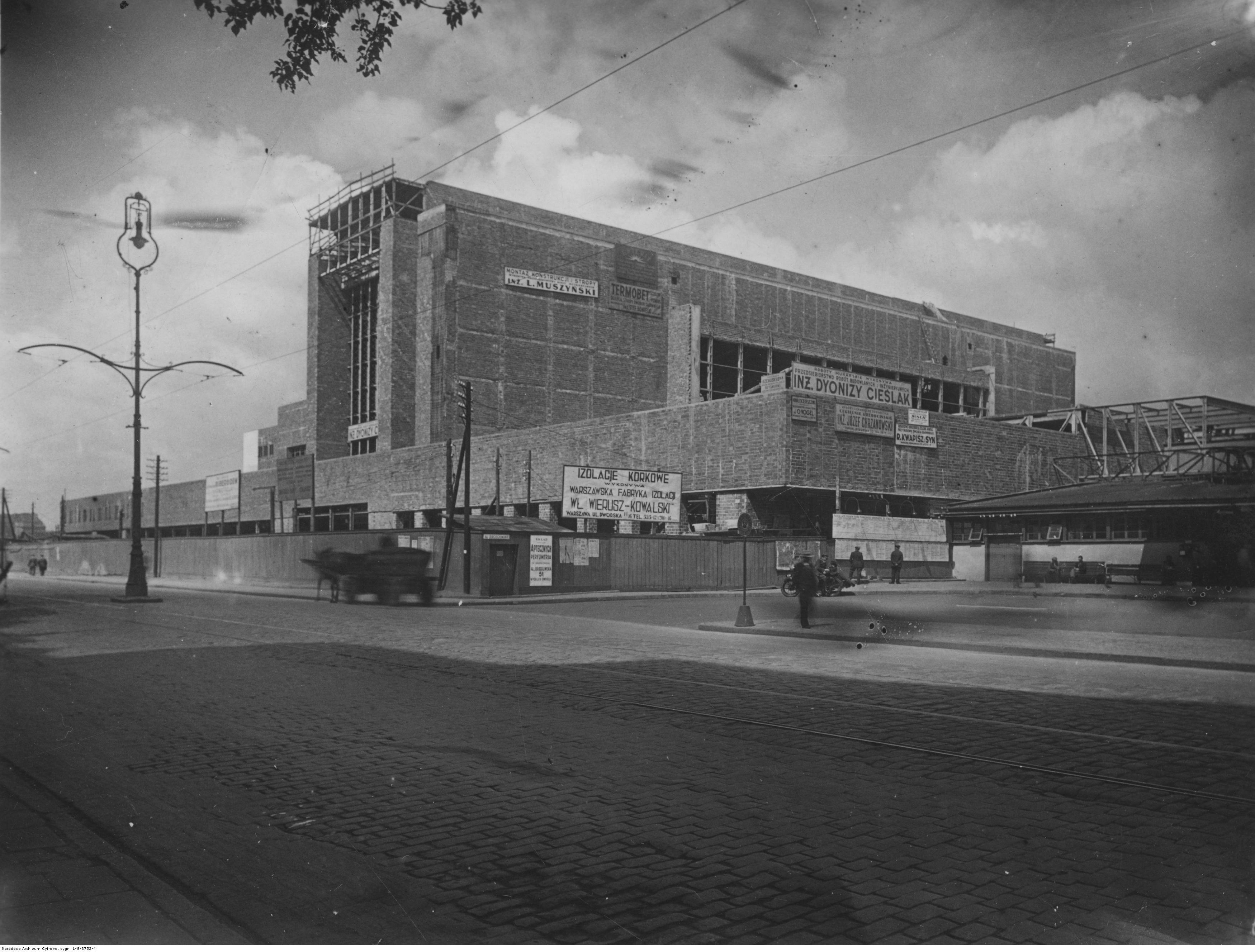 Dworzec Główny w Warszawie w budowie, 1938 rok. Foto: Narodowe Archiwum Cyfrowe