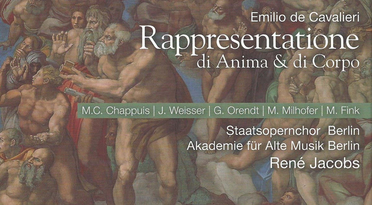 Fragment okładki albumu Rene Jacobsa Rappresentatione di anima et di corpo.