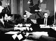 Konferencja programowa pracowników Radia Wolna Europa. Widoczni od lewej: Robert Reed, Jim Brown, NN, Ralph Walter.
