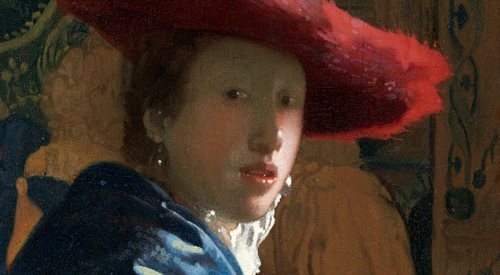 Johannes Vermeer Dziewczyna w czerwonym kapeluszu
