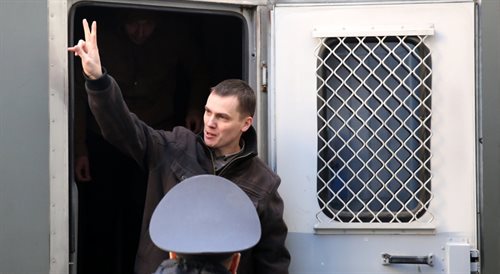 Mińsk: jedna z osób sądzonych po demonstracji z okazji Dnia Woli, 25 marca w Mińsku