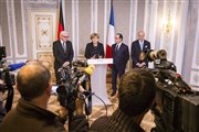 Konferencja kanclerz Niemiec, prezydenta Francji i szefów MSZ po rozmowach w Mińsku