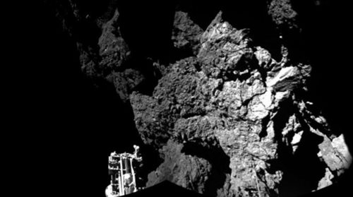 Philae na powierzchni komety