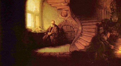 Rembrandt van Rijn, Medytujący filozof