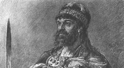 Mieszko I, fragment obrazu Jana Matejki