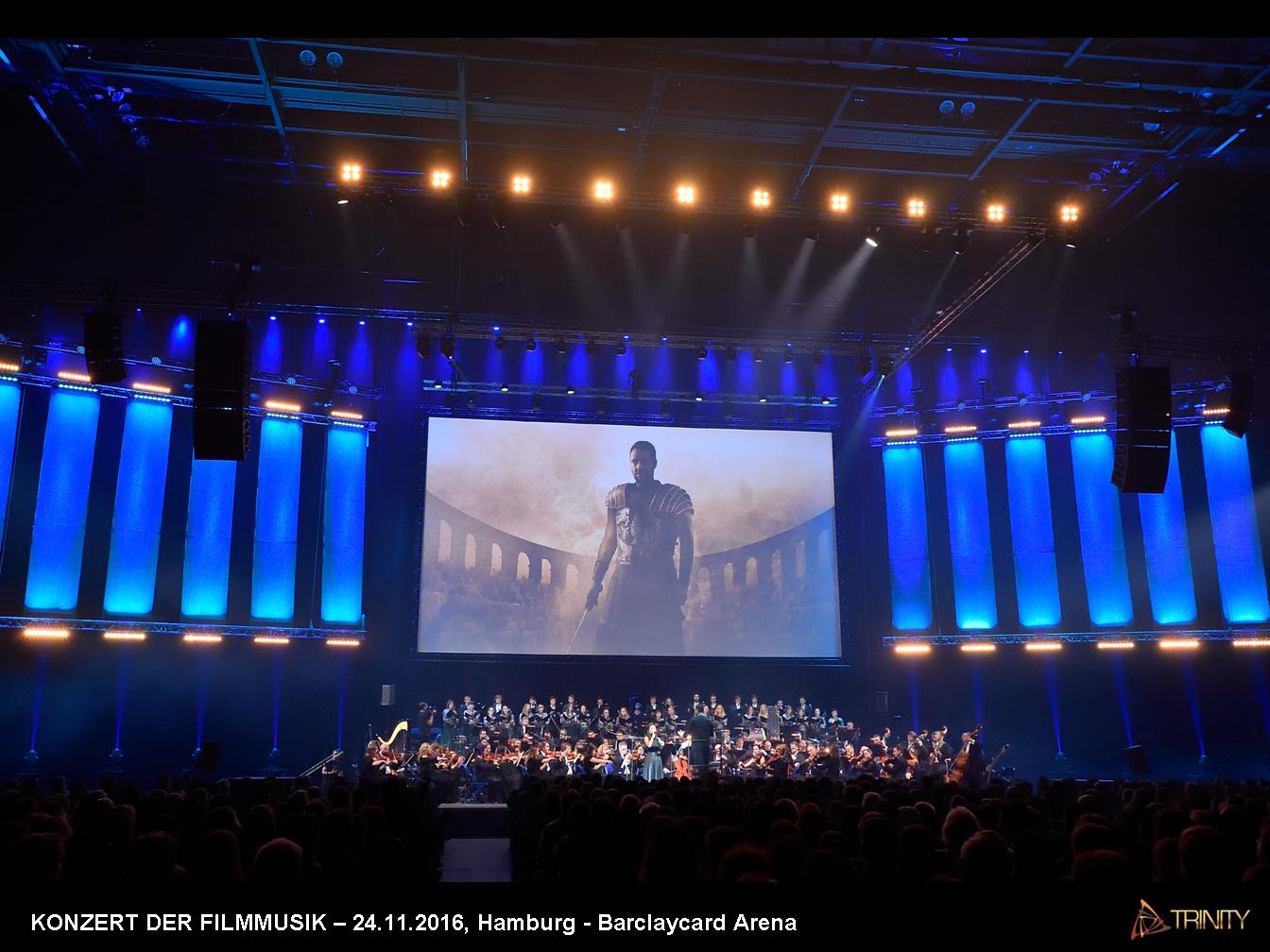 Polska Orkiestra Radiowa w Barclaycard Arena Hamburg. 24 listopada 2016 roku. Hans Zimmer Tribute Show