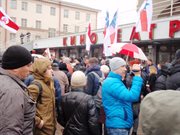 Marsz niedarmozjadów w Mińsku. Demonstranci skandowali hasło 