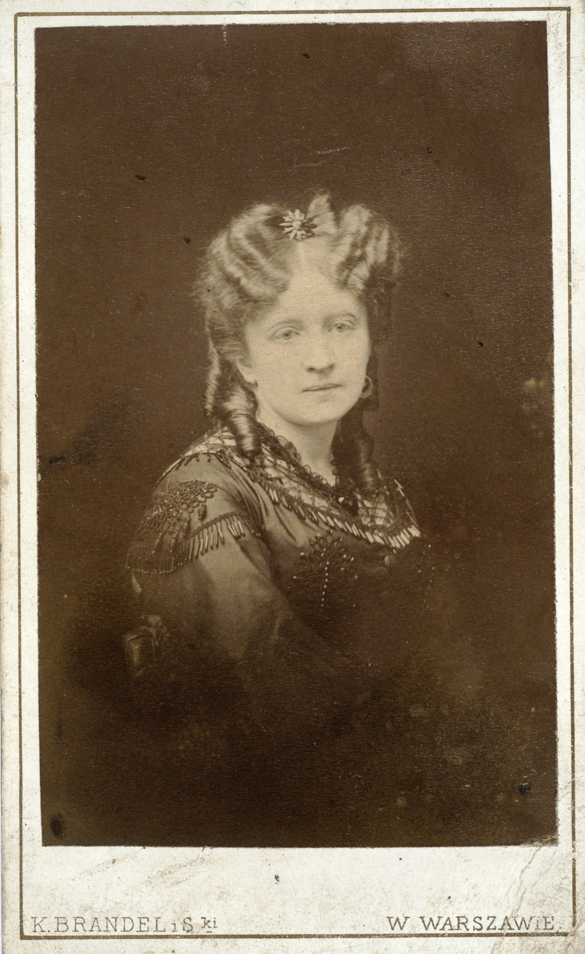 Jadwiga Łuszczewska (Deotyma). Fotografia Konrada Brandla, ok. 1864 r. Fot. Polona
