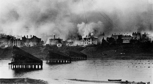 Lipiec 1941 roku, atak III Rzeszy na ZSRR, płonący Witebsk