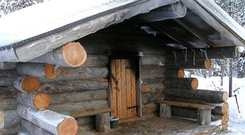 Tradycyjna fińska sauna. W Wigilię staje się miejscem niemal świętym