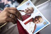 Portrety papieży Jana Pawła II i Jana XXIII