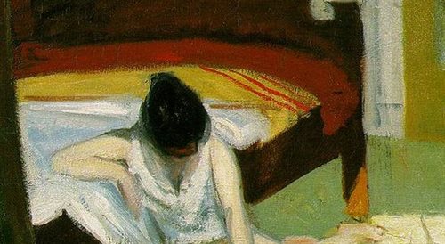 Edward Hopper Summer Interior, fragm.
