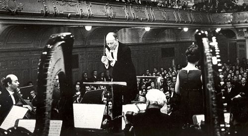 Witold Lutosławski z Narodową Orkiestrą Symfoniczną Polskiego Radia