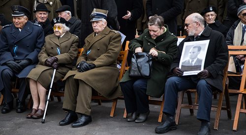 Weterani na obchodach Narodowego Dnia Żołnierzy Wyklętych w areszcie śledczym na Rakowieckiej, 1 marca br.