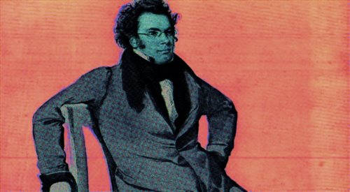 Grafika według portretu Franza Schuberta autorstwa Wilhelma Augusta Riedera