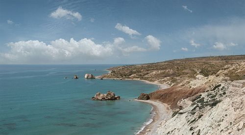 Cypr, Pafos. Skała, nieopodal której Afrodyta wynurzyła się z morskich fal