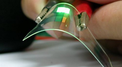 Prototypowy elastyczny wyświetlacz OLED