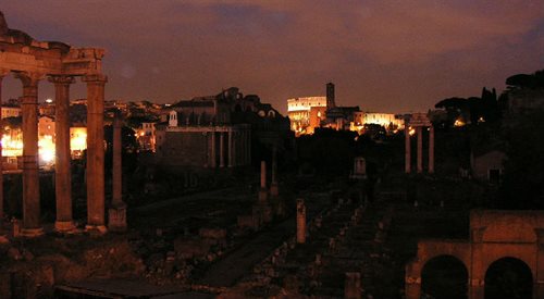 Pozostałości po dawnej stolicy cesarstwa rzymskiego fot. Wikimedia Commons.