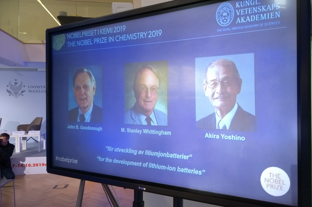 Laureaci Nagrody Nobla 2019 w dziedzinie chemii fot. Patryk Kuniszewicz/Czwórka