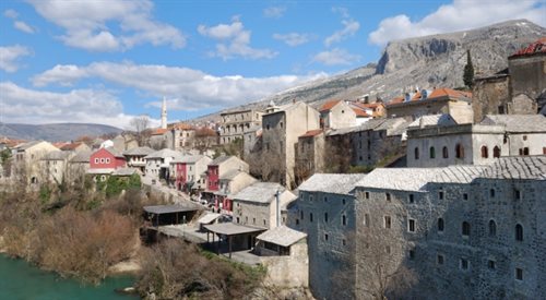 Mostar - nieoficjalna stolica Hercegowiny. Jedno z miast w których założono obozy dla Boszniaków