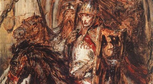 Henryk II Pobożny pod Legnicą. Fragment obrazu Jana Matejki.