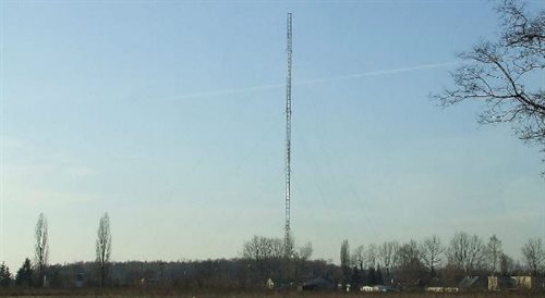 Radiostacja Raszyn w Łazach, widok od strony Antoninowa