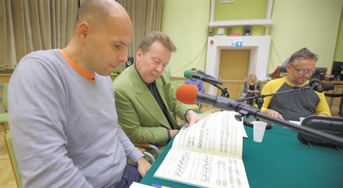 Andrzej Sułek, Karol Radziwonowicz iJacekHawryluk podczas obrad Płytowego Trybunału Dwójki