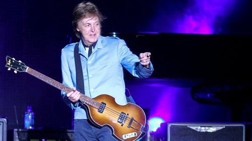 Paul McCartney podczas koncertu brazylijskim Belo Horizonte, 4 maja 2013
