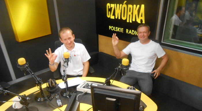Jakub Cieślak i Dariusz Dyga w Czwórce/fot. Czwórka