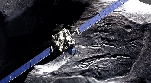 Artystyczna wizja sondy Rosetta