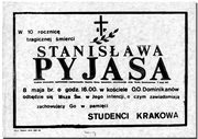 Klepsydra kolportowana nielegalnie w 10. rocznicę śmierci Stanisława Pyjasa