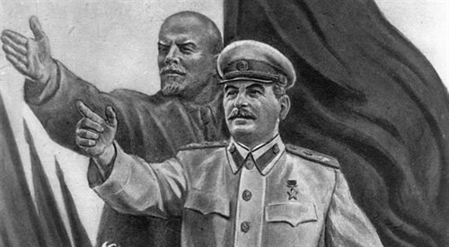Stalin, Lenin - plakat PAPCAF archiwum