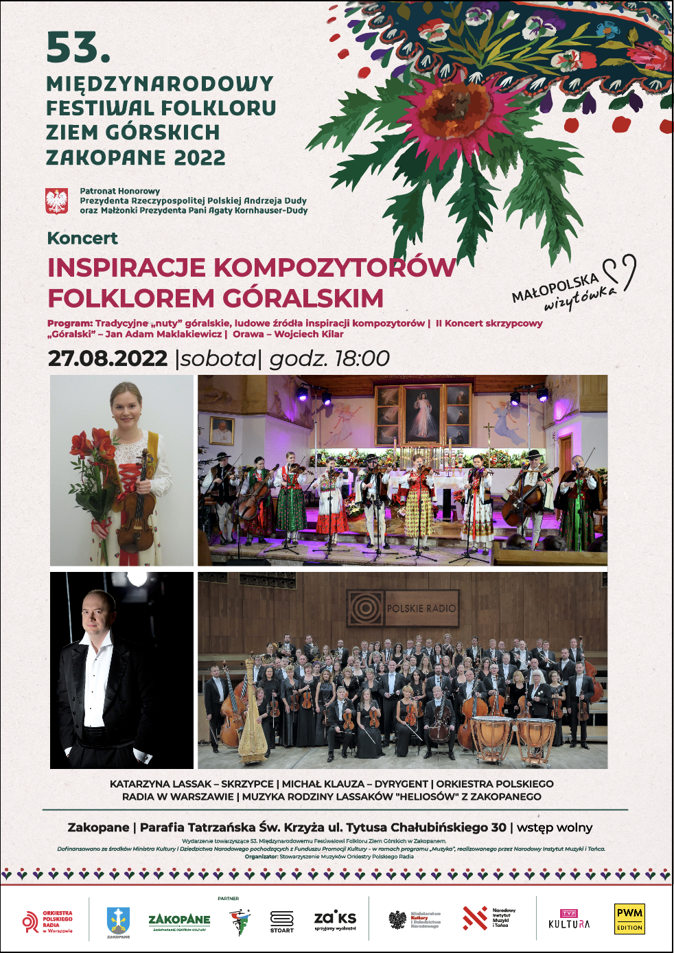 Międzynarodowy Festiwal Folkloru Ziem Górskich Zakopane 2022
