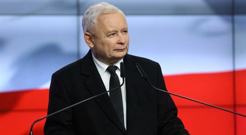 Jarosław Kaczyński, prezes PiS. Warszawa, 14.10.2019