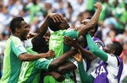 Druga bramka dla Nigerii w meczu z Argentyną wywołała euforię piłkarzy