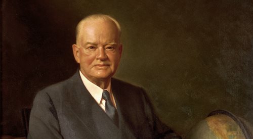 Herbert Hoover - portret prezydencki z 1956 roku