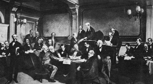 Podpisanie konwencji genewskiej (1864 rok), aut. Charles douard Armand-Dumaresq, Wikipediadp