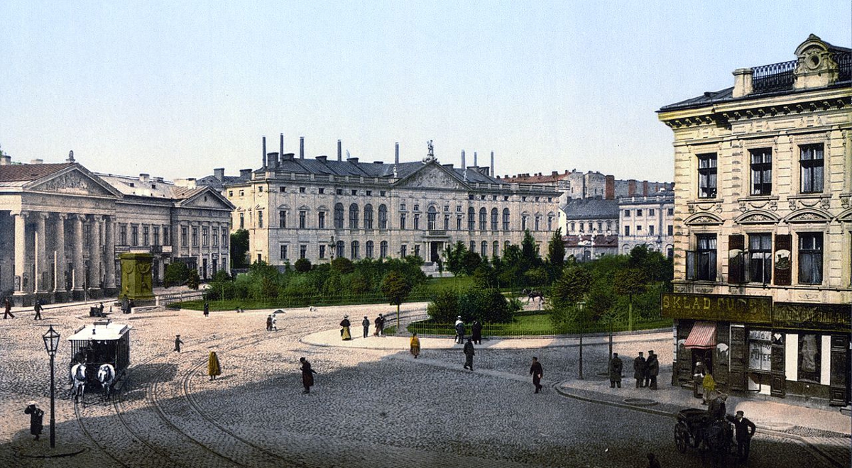 Plac Krasińskich w Warszawie na przełomie XIX i XX w.