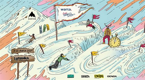 Plakat Warta Brelok Banked Slalom 2024